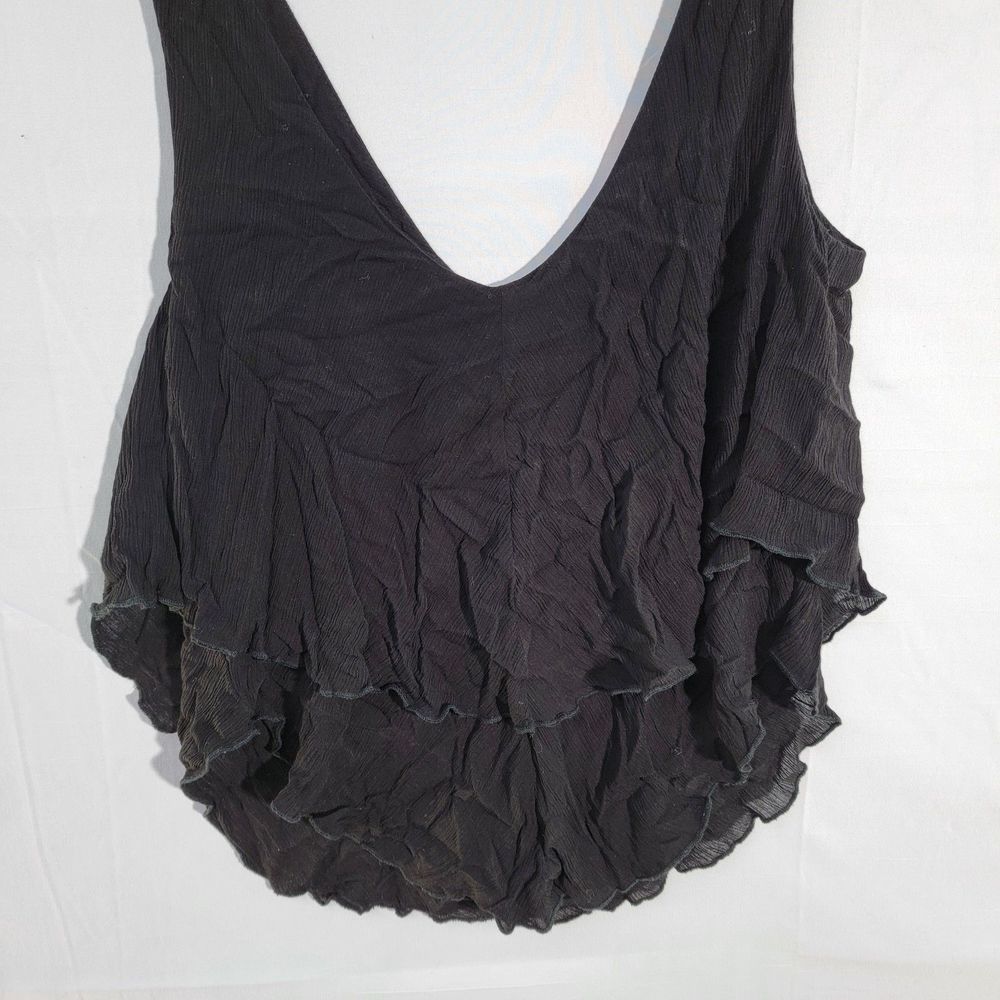 Free People Intimately Lined Crop Flowy Loose Boho Rounded Hem Tank Top M - Picture 2 of 7